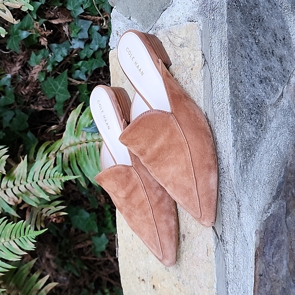 Suede Mules